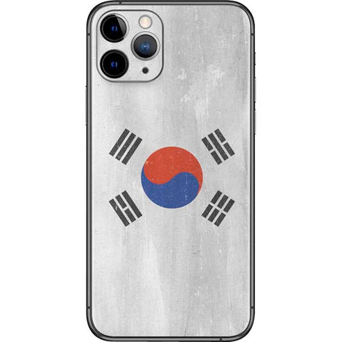 South Korean Flag Distressed iPhone 11 Pro Skin